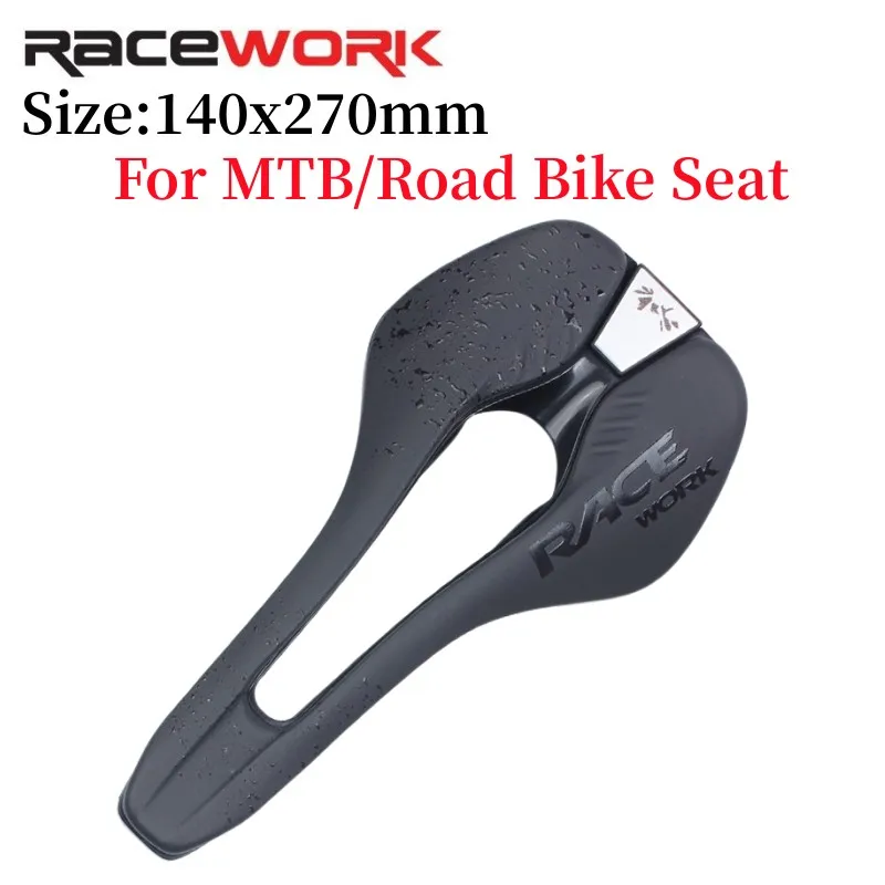 

RACEWORK Road Bike Saddle Ultralight vtt Racing Seat Wave Road Bicycle Saddle For Men Soft Comfortable MTB Cycling Accessories