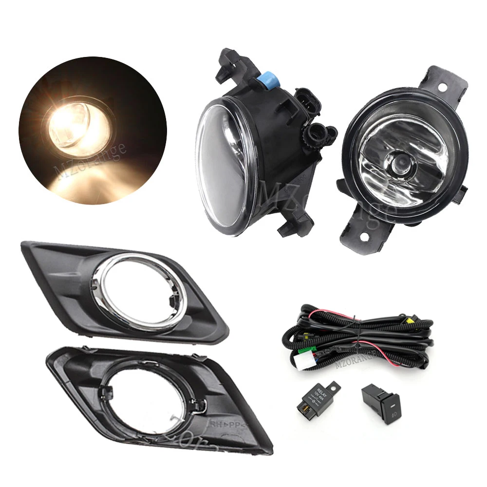 

Światła przeciwmgielne do Nissan X-trail T32 X trail Rogue 2014-2016 Reflektor LED Przełącznik świateł przeciwmgielnych Wiązka Osłona Grill Zespół świateł przeciwmgielnych