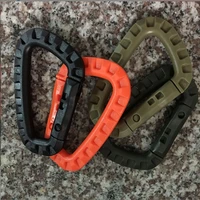 1pc link carabiner climb clasp clip hook backpack molle system d buckle military outdoor bag camping climbing accessories