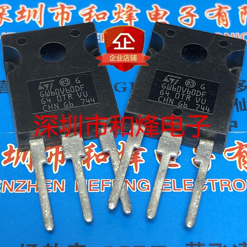 

Free shipping STGW60V60DF GW60V60DF TO-247 IGBT 600V 60A 10PCS