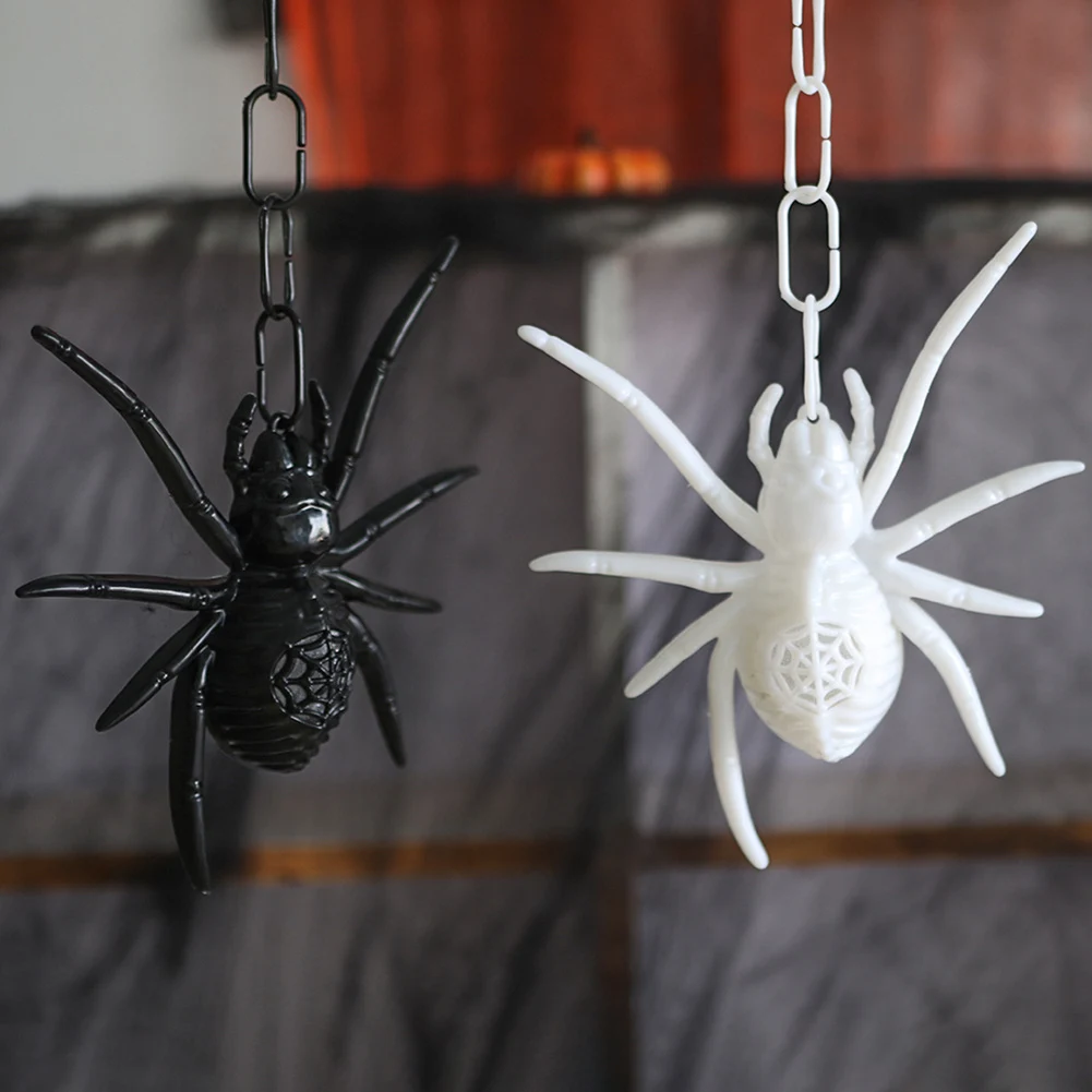 

LED Halloween Spider Fake Spiders Realistic Plastic Fake Arachnid Spooky Spiders for Halloween Decorative Props