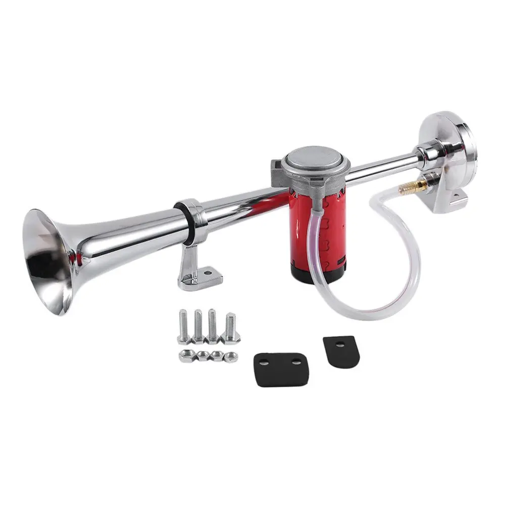 

Universal 17inch 150DB Loud Car Air Horn 12V 180 Hertz Single Trumpet Compressor Bocina for Trucks Cars Automobiles