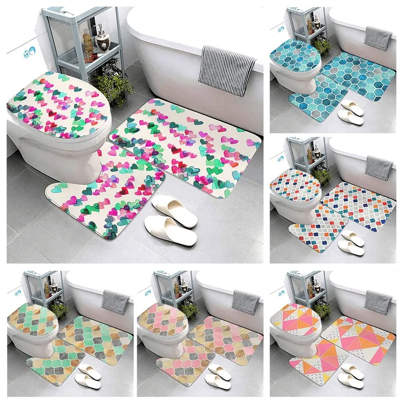 

Нескользящий коврик для ванной комнаты, маленький коврик для ванной, кухонный коврик, коврик для душа, декоративный Впитывающий Коврик для ...