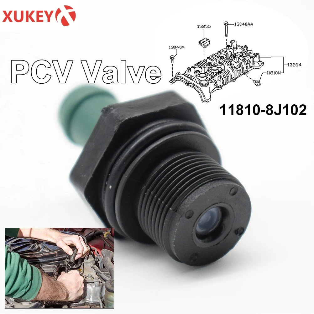 

Клапан PCV с уплотнением OE # 11810-8J102 11810-EA200 11810-6N202 11810-5H71A для Nissan X-trail T30 Mitsubishi Outlander Pathfinder