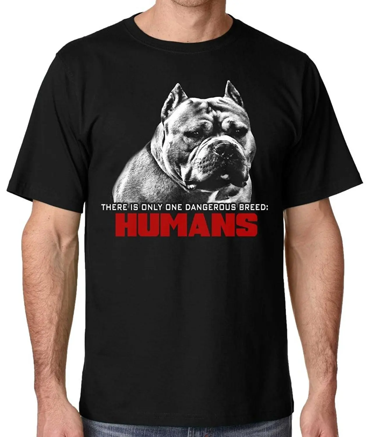 

Funny American Bully Pitbull Dangerous Breed T-Shirt. Summer Cotton Short Sleeve O-Neck Mens T Shirt New S-3XL