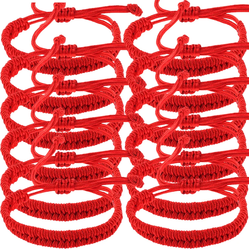 

Women Bracelet Lucky Red Thread Bracelet Tibetan Buddhist Adjustable Handwoven Braided Rope Knots Bracelets Jewelry Wristbands