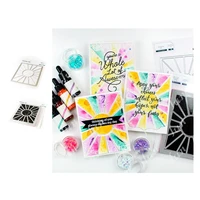 2022 hot sell new sunburst holiday decorations metal cutting dies clear silicone stamps for scrapbook diy paper cards album work