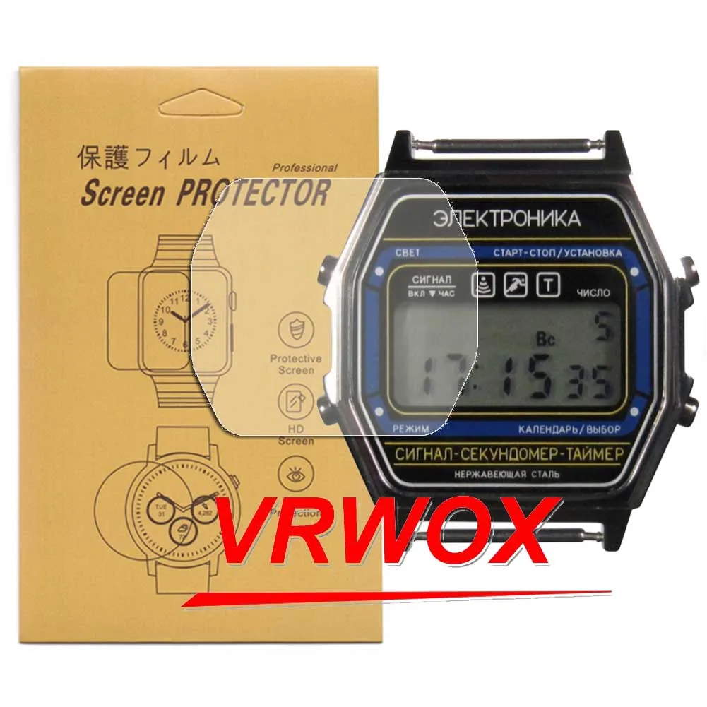 

3Pcs Screen Protector For CHN-55 CH-55 CH 55 For Elektronika Watch Clear TPU Nano Explosion-proof