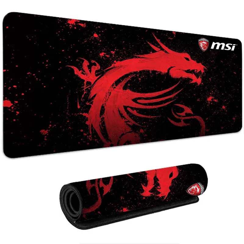 Фото Коврик для мыши MSI, игровые аксессуары, Настольный коврик, коврик для мыши, офисный коврик для мыши, Симпатичные Коврики для мыши, коврик для клавиатуры, Настольный коврик, кавайные №1