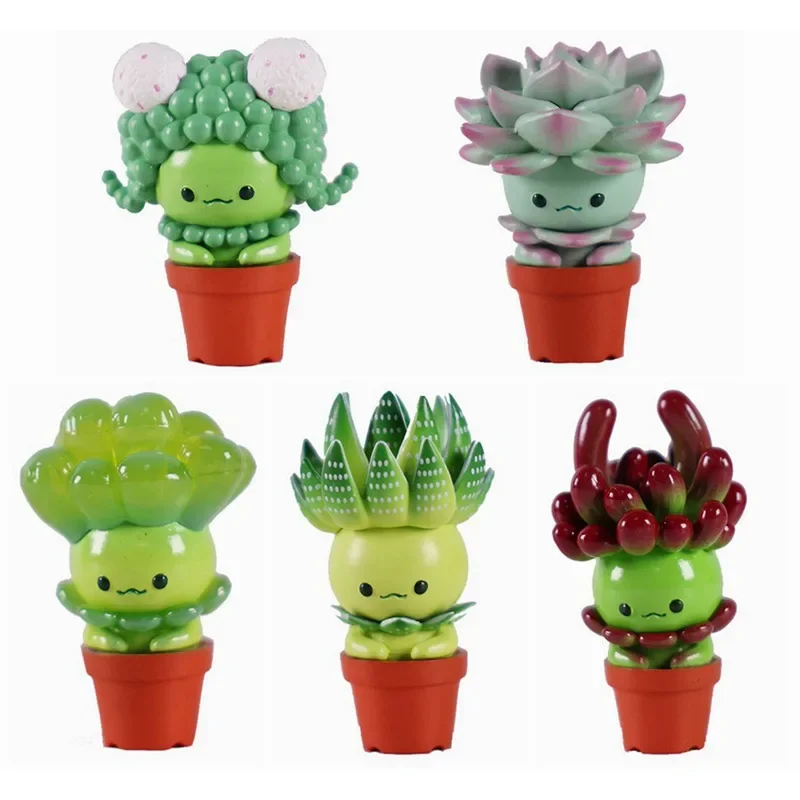 Оригинальная фигурка QUALIA Kawaii Gashapon: милые суккуленты, миниатюрные эльфы в горшках, кактусы, игрушки-капсулы, аниме-фигурки, куклы, подарок (art.: 3920da2f20f4e) - 3920da2f20f4e