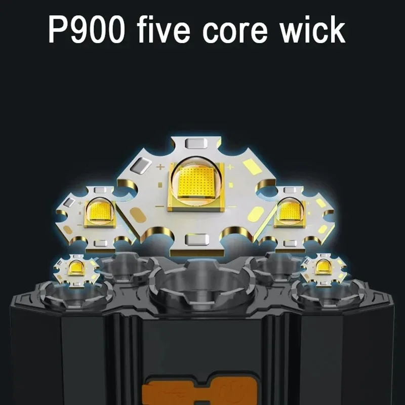 Фонарь с 4 режимами освещения встроенная подсветка для кемпинга и рыбалки 1 блок