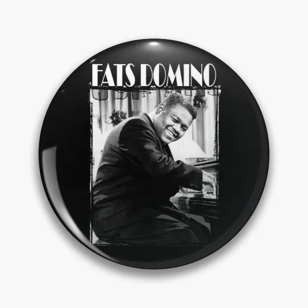 Fats Domino  Soft Button Pin Clothes Badge Cute Brooch Lover Collar Cartoon Metal Fashion Hat Gift Decor Women Jewelry Creative