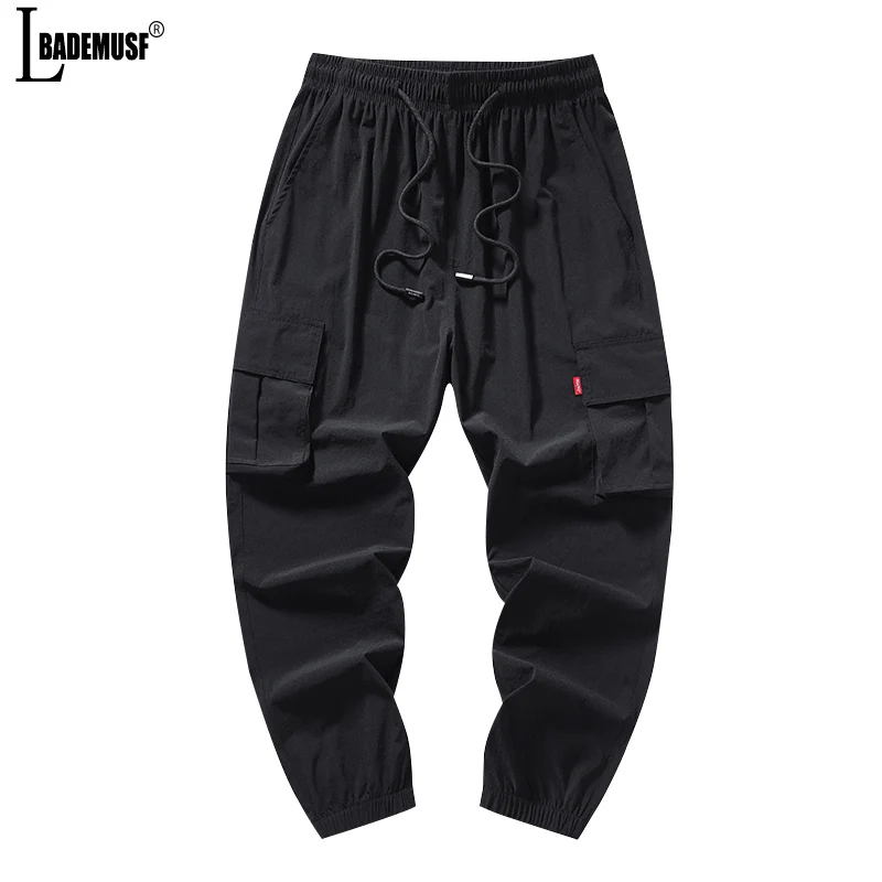 

Classic Streetwear Casual Pants Men Fashion Harem Jogging Pants Men Slim Fit Spring Cargo Pants Multi Pockets Trouser Pants Men