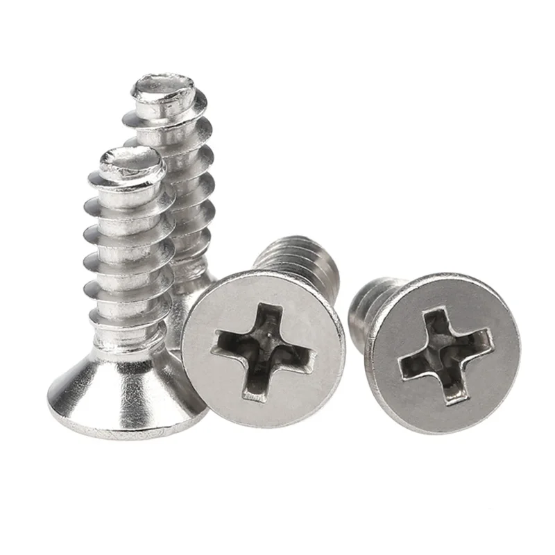 Винты с потайной головкой KB плоские винты черные цинковые/никелированные