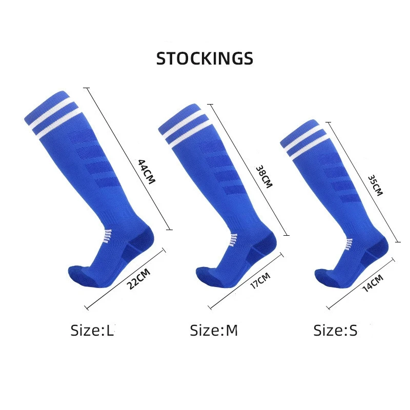 Men Soccer Socks Men Towel Bottom Long Socks non-slip Professional Sports Socks children's Knee Length Socks Men Sport Socks Men