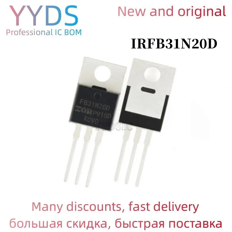 

10 шт. IRFB31N20D TO220 IRFB31N20 a-220 FB31N20D B31N20D IRFB31N20DPBF IRFB31N20 IC