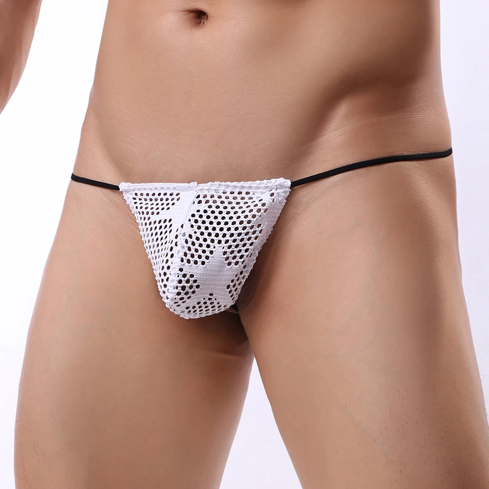 

Men's Thongs Sexy Mens Low Rise G String Cueca Erotic Man Thong Briefs Bulge Pouch T-Back Underwear Tanga Underpants Hombre