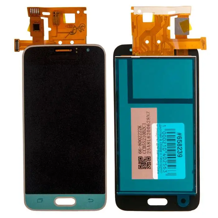 Дисплей в сборе с тачскрином (модуль) для Samsung Galaxy J1 (SM-J120F) золотой (2016) TFT