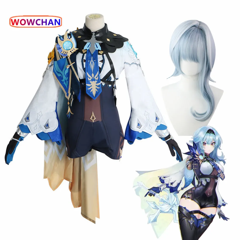 

Anime Genshin Impact Eula Cosplay Dress Uniform Halloween Clothes Costume
