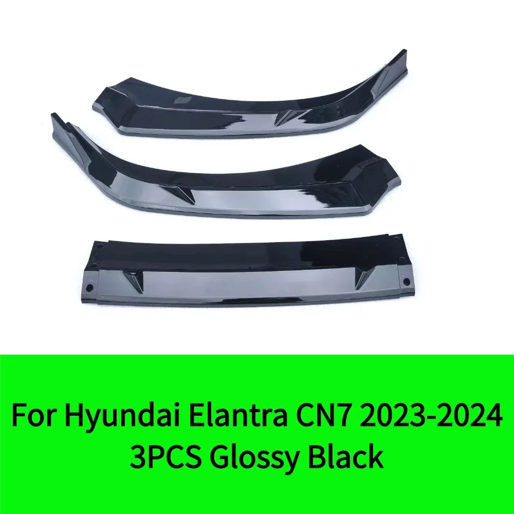 

Для Hyundai Elantra CN7 2024, передний бампер, разделитель губ, спойлер, диффузор, съемный защитный чехол, автомобильные аксессуары
