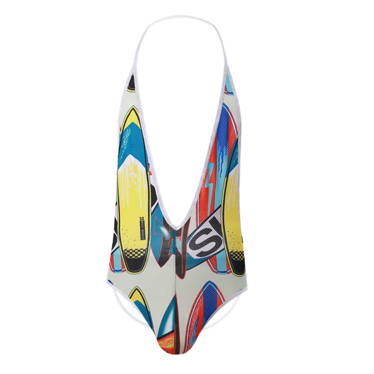 Мужские майки с принтом на бедрах и глубоким V-образным вырезом сексуальный