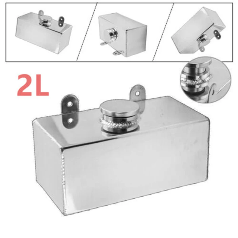 2 л Voiture Résvoir D⟪u в алюминиевом Poli Pare-Brise Lave-Glace Bouteille Интеркулер Резервуар для