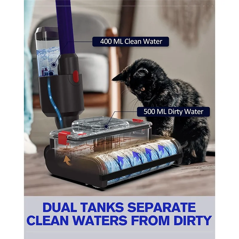 Электрическая насадка для влажной и сухой уборки пылесоса Dyson V15 V8 V7 V10 V11