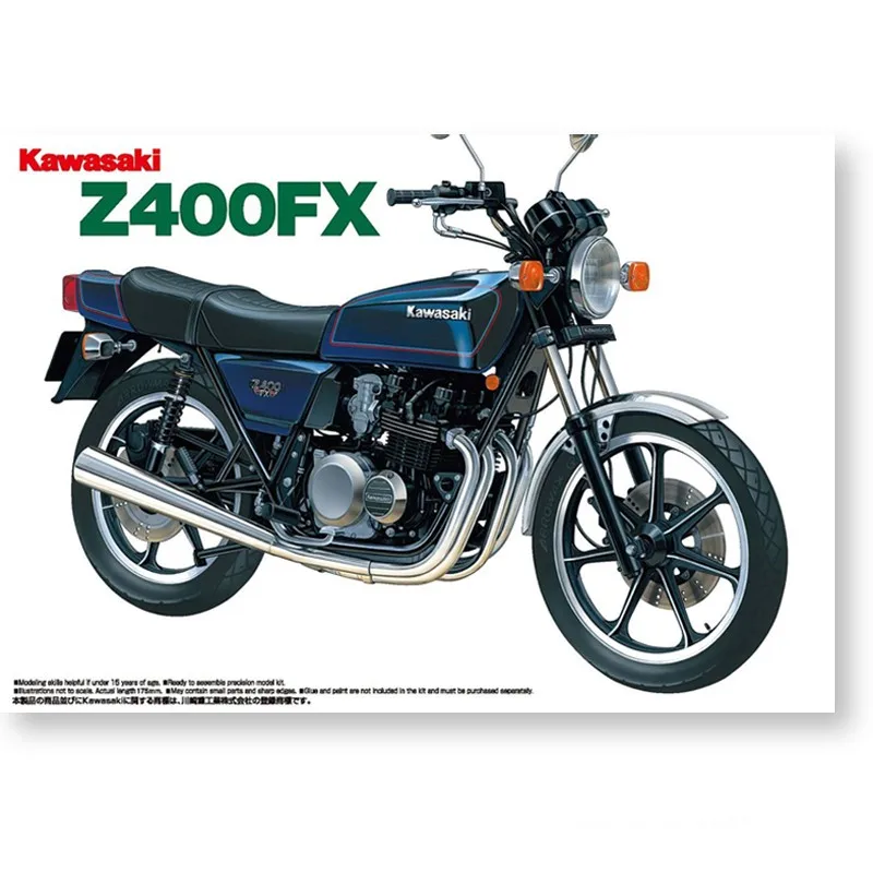 

Модель автомобиля в масштабе для Kawasaki Z400FX, сборная модель мотоцикла, игрушечная