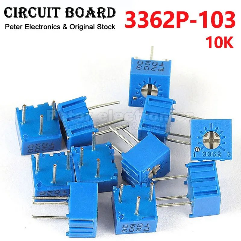 10 шт. 3362P-103 10K верхние регулируемые однооборотные комплекты высокой плотности