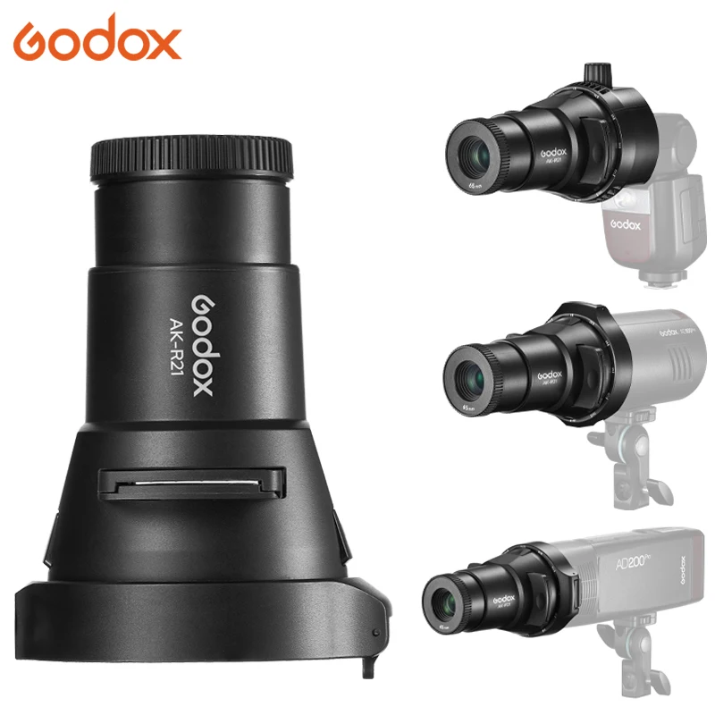 Godox AK-R21 проекционный крепежный объектив с круглой головкой френеля для Godox AD200Pro AD100Pro V1 Flash LC30 ML30 светильник
