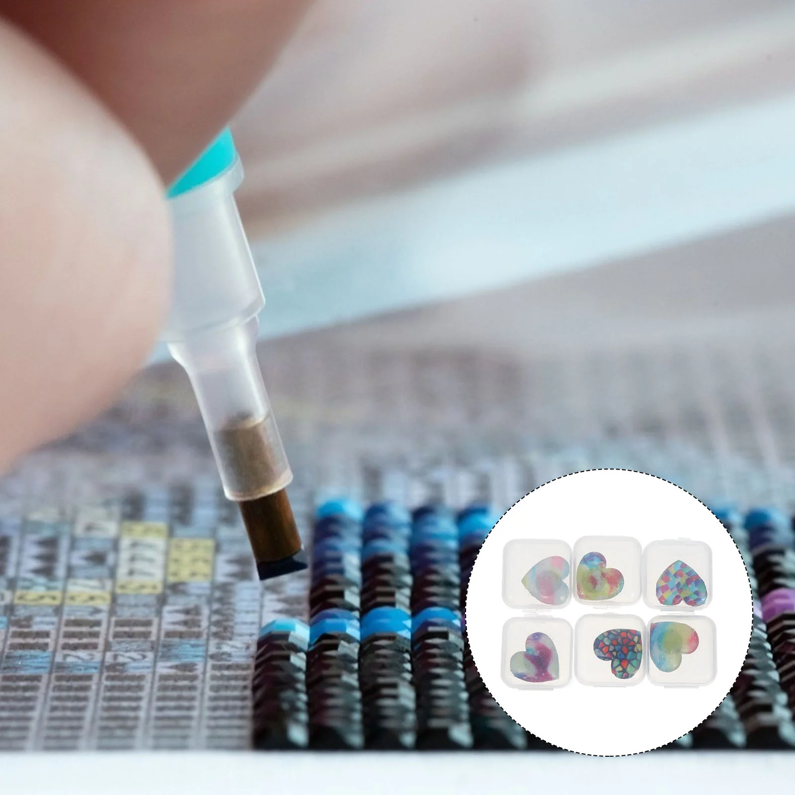 

6pcs Magnet Cover Diamond Magnet Cover Minders Diamond Drawing Tools Diamond Accessories Tools Cover Minder