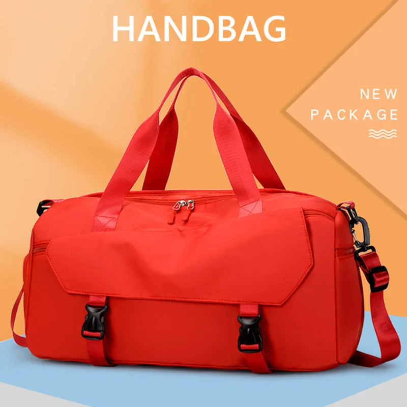 

Fashion Yoga Gym Bag Large Capacity Portable Travel Bag Outdoor Sports Storage Handbag Waterproof Nylon Fabric Duffel Bags XA31B