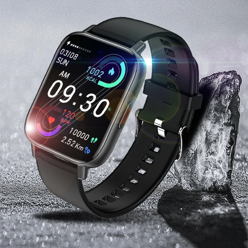 

2021 New Bluetooth Call Smart Watch Men Custom Dial ECG Music Control 1.68" HD Color Screen Full Touch Sports Smartwatch Wo