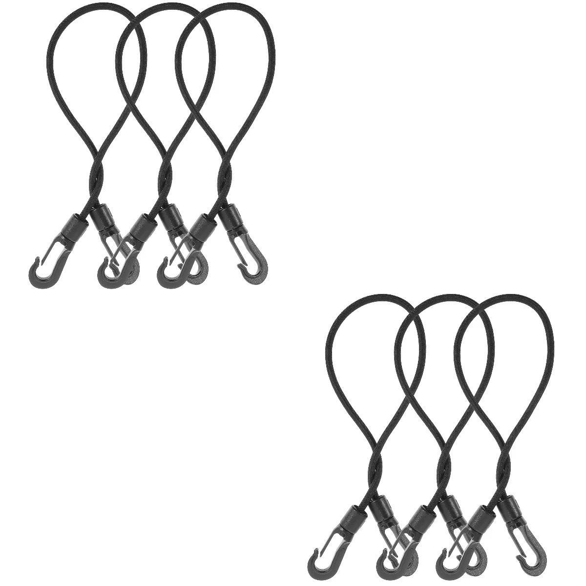 

6 Pcs Elastic String Hook Sailboat Rope Adjustable Fixing Buckle Heavy Duty Tie Outdoor Hooks Kayak Supplies Yacht
