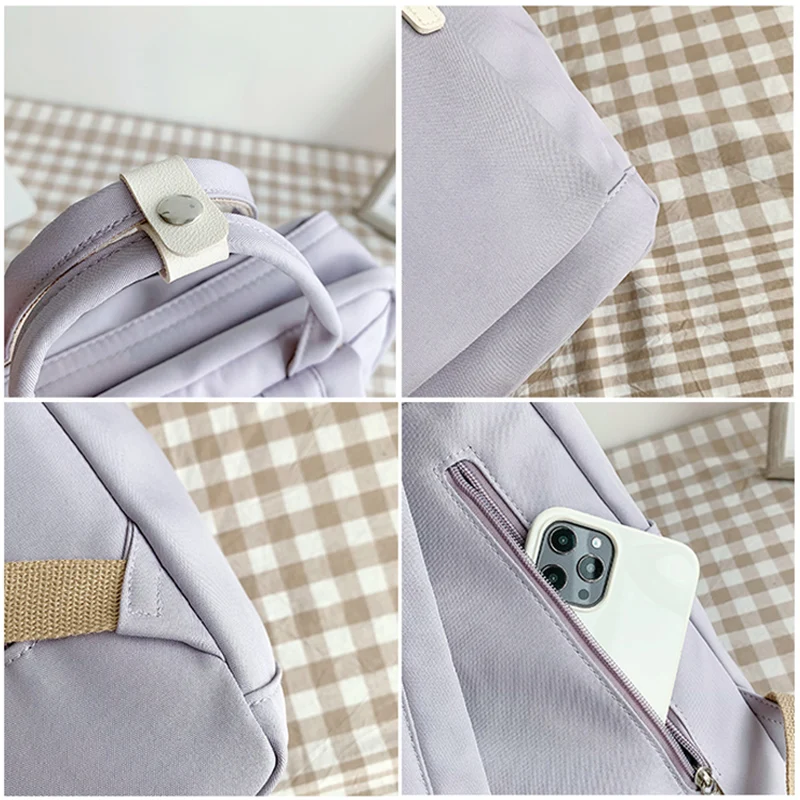 Kawaii Women's Backpacks Waterproof Nylon Female Schoolbag College Large Ladies Laptop Backpacks Anti Theft Travel Book Bags