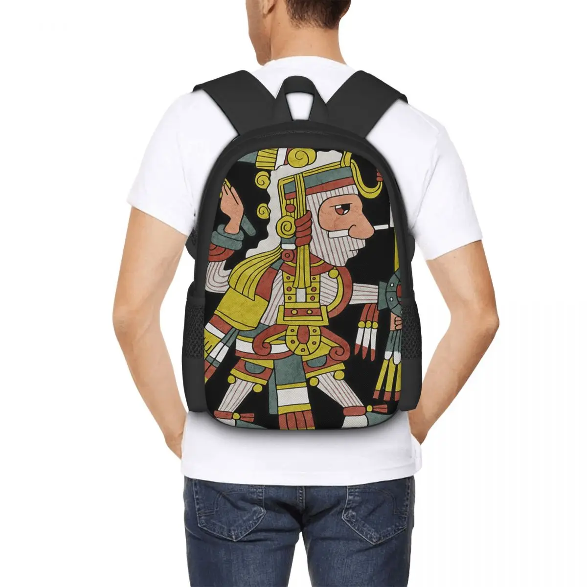 Mixcoatl Aztec God Cloud Serpent Mayan Inca Toltec Backpack for Girls Boys Travel RucksackBackpacks for Teenage school bag