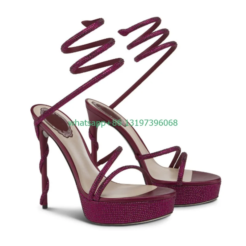 

Туфли-лодочки женские на платформе, блестящие сандалии на шпильке, с открытым носком, с ремешком на пятке, с кристаллами, золотистые черные, 34-43