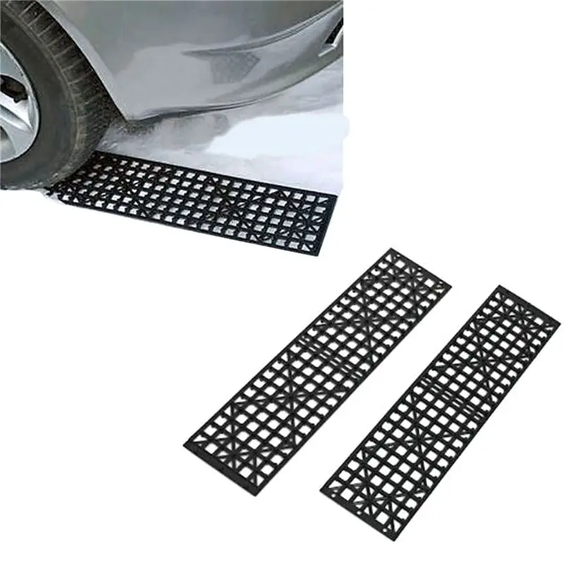 AU28-4Pcs Автомобильные противоскользящие накладки для шин (для снега и грязи), складные, для сцепления с поверхностью, противоскользящие коврики, цепи для снега и песка, противоскользящие накладки на колеса для сноубординга (art.: 3920db35d7342) - 3920db35d7342