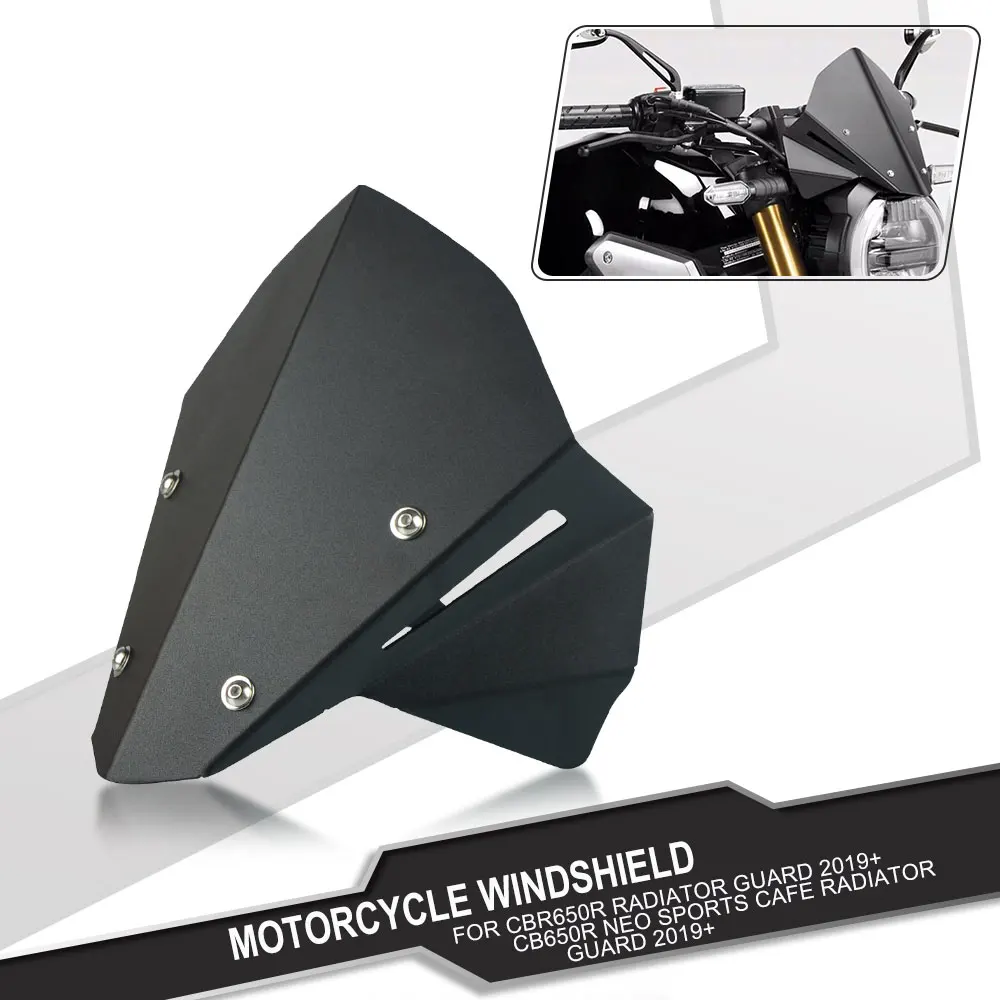 

Windshield CBR650R CB650R Neo Sports Cafe 2019+ Motorcycle Spoiler Windscreen Visor Deflector For Honda CB CBR CB650 CBR650 650R