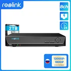 Видеорегистратор Reolink 8ch для Reolink 4MP5MP4K ip-камеры P2P 247 H.264 видеорегистратор 2 ТБ HDD RLN8-410 NVR