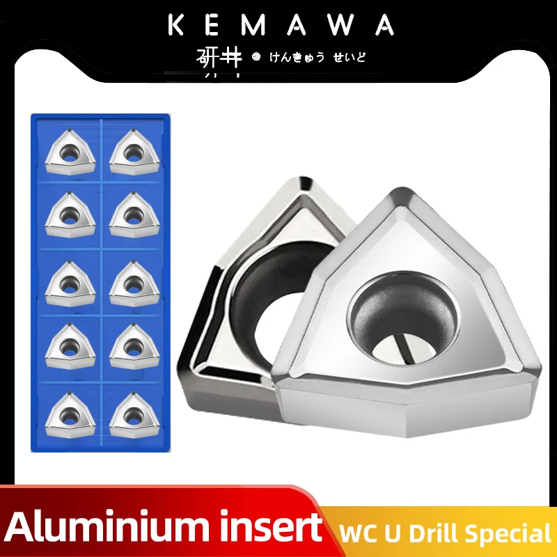 

KEMAWA U drill WCMX030208 WCMX040208 WCMT050308 WCMT06T308 WCMT080412 Aluminum Carbide WCMX U Drill insert cutting tool WCMT