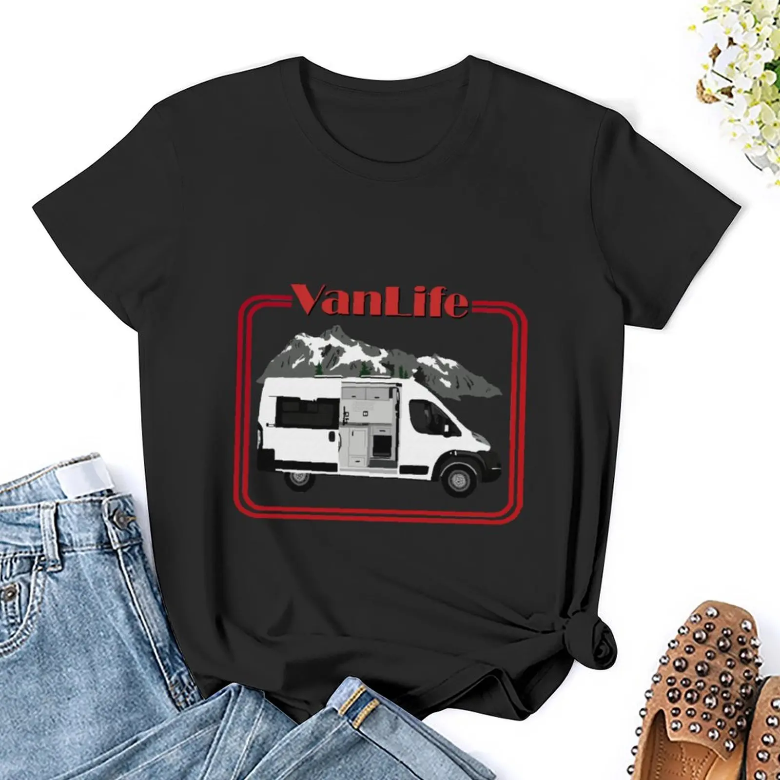 Футболки VanLife футболки с графическим рисунком корейская модная Эстетическая