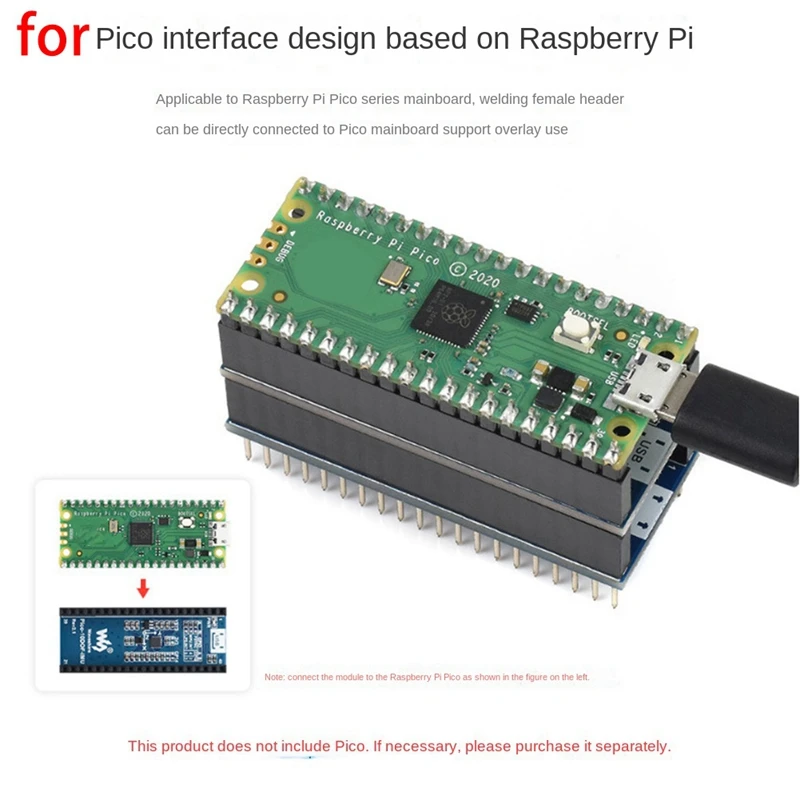 

Waveshare Pico 10DOF IMU For Raspberry Pi Pico RP2040 Development Board 10-Axis Sensor Expansion Board MPU9250