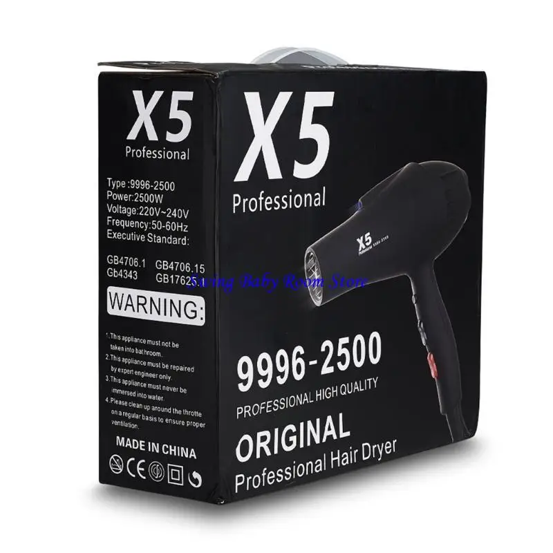 Фото K1AD Professional 2500 Вт ионно -салон -фен Профессиональный феном легкий вес легкий №1