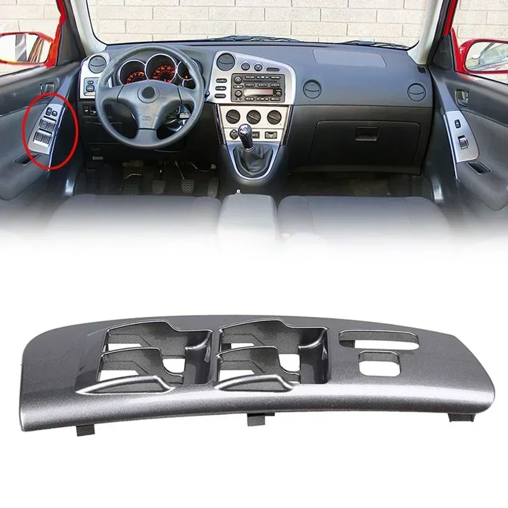 

1 шт. серая рамка переключателя передней двери автомобиля из АБС-пластика для Toyota для Matrix и Pontiac для Vibe-2008 гг., металлическое базовое покрытие