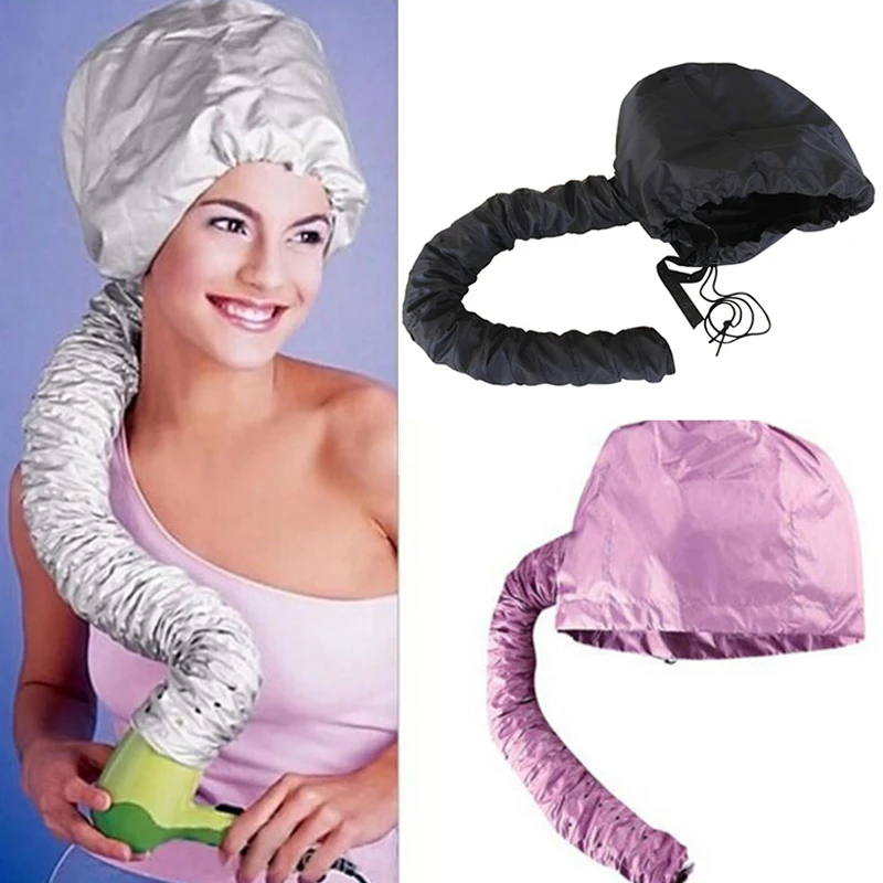 

Hair Perm Portable Soft Hair Drying Cap Bonnet Hood Hat Blow Dryer Attachment