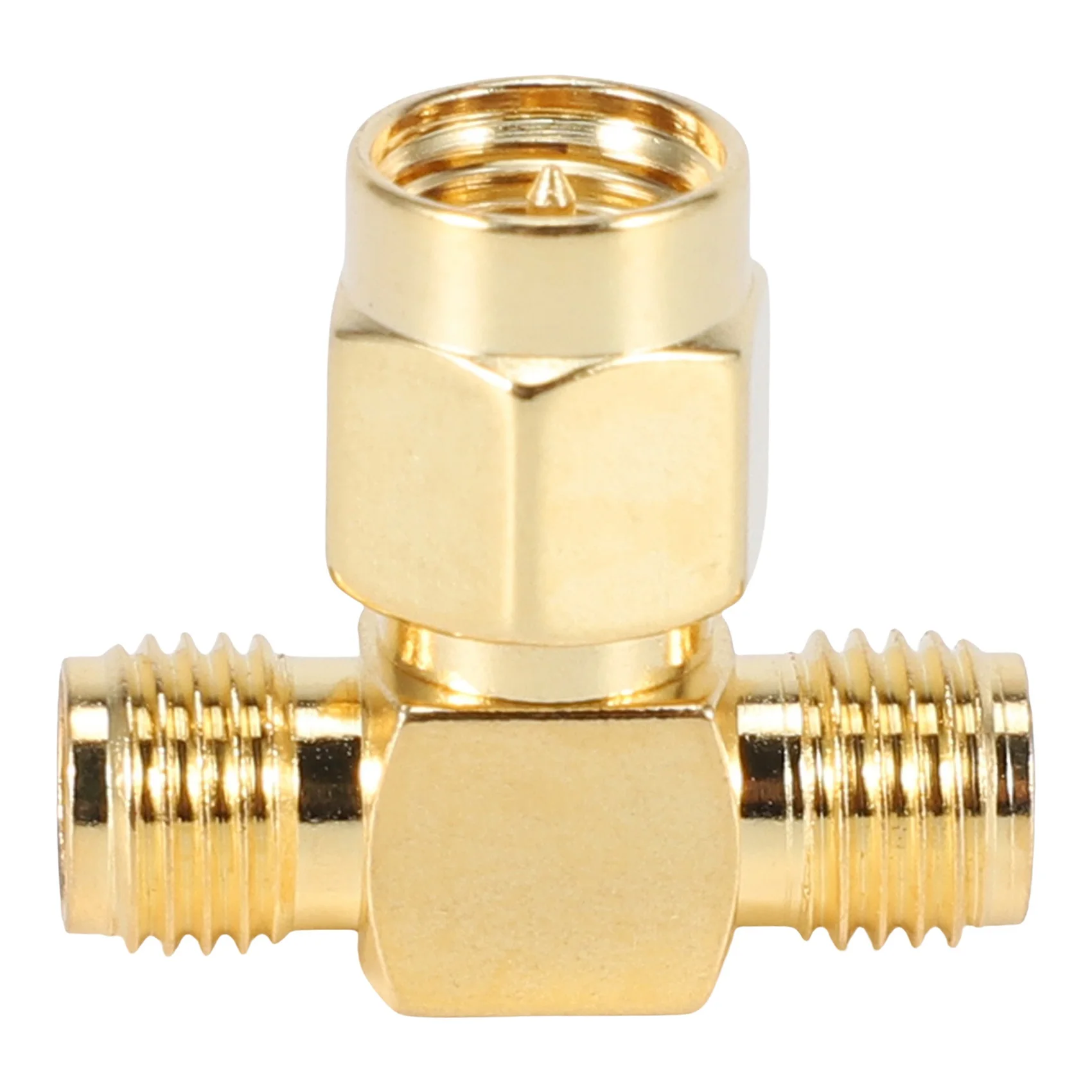 Разъем SMA папа на два мама Тройной Т РЧ-адаптер 3-полосный разветвитель НОВЫЙ