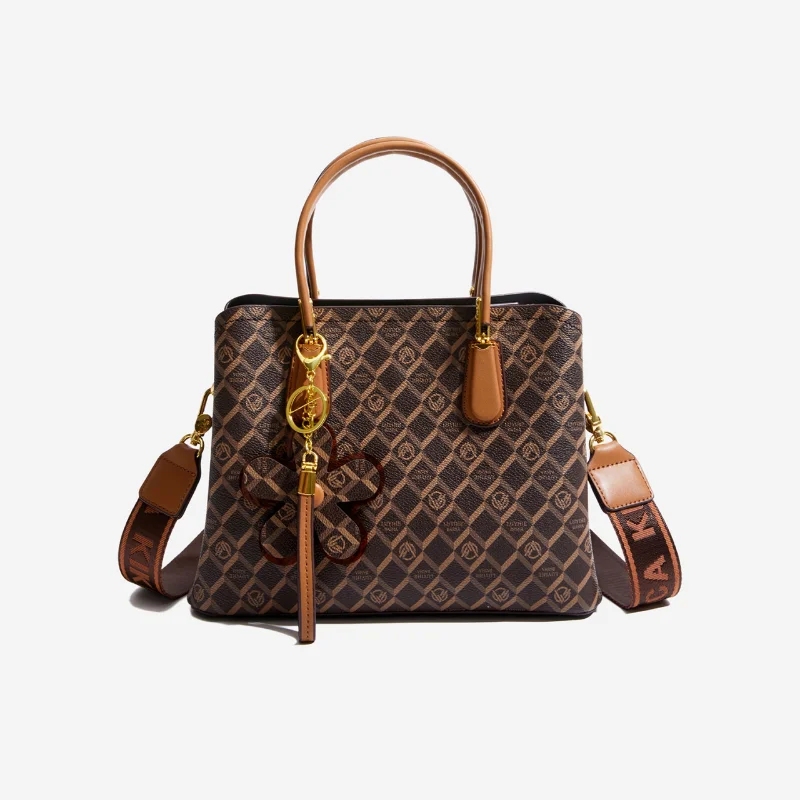 

Newposs 2023 New Fashion Women Handbags Tassel PU Leather Totes Bag Top-handle Embroidery Bag Shoulder Bag Lady Simple Style