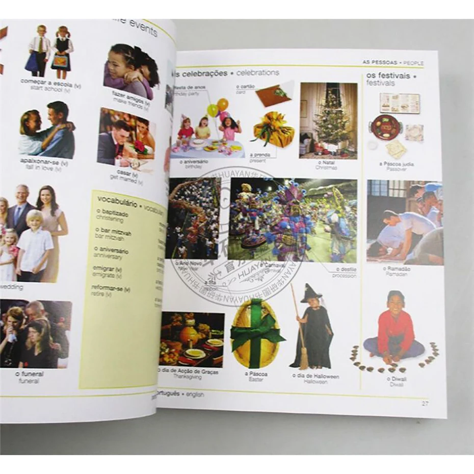 Рисунок 2 - Португальский английский двуязычный визуальный текст