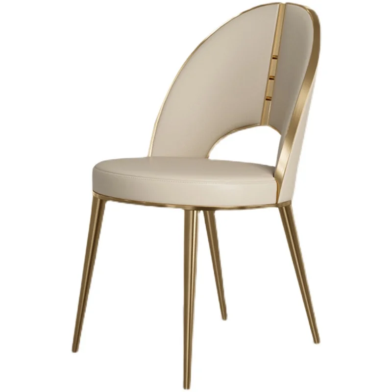 

Gold Modern Dining Chairs European Contemporary Luxury Leather Dining Chairs Salon Nordic Sillas De Comedor Home Accessories